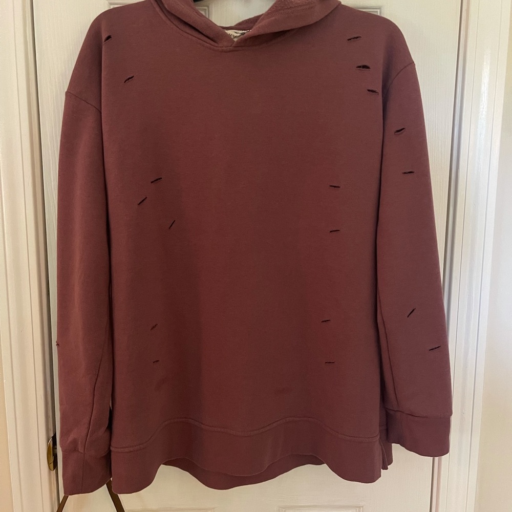 Burgundy hoodie